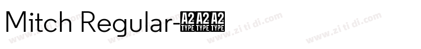 Mitch Regular字体转换 Mitch Regular字体转换